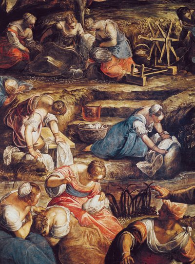 The Miraculous Fall of Manna (detail) by Jacopo Robusti Tintoretto